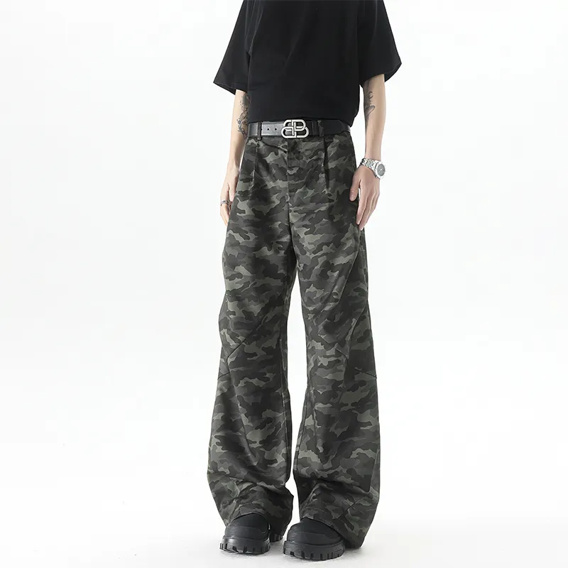 HOKLV Jeans Unisex Camouflage-3