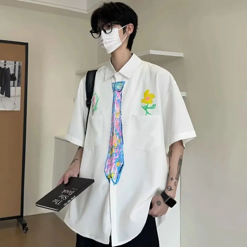 HOKLV Shirts Unisex White-3