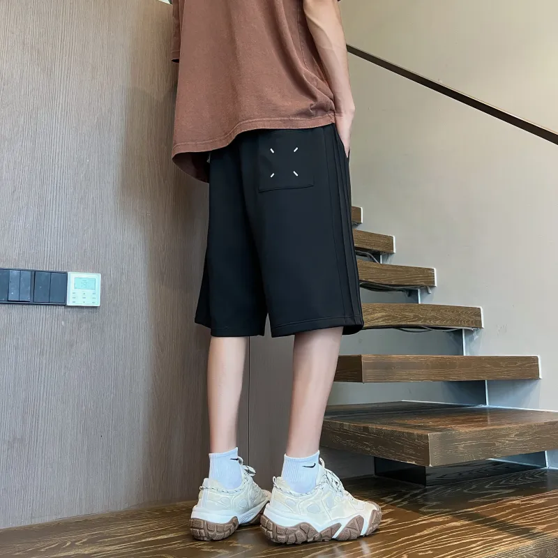 HOKLV Casual Shorts Unisex Black-3