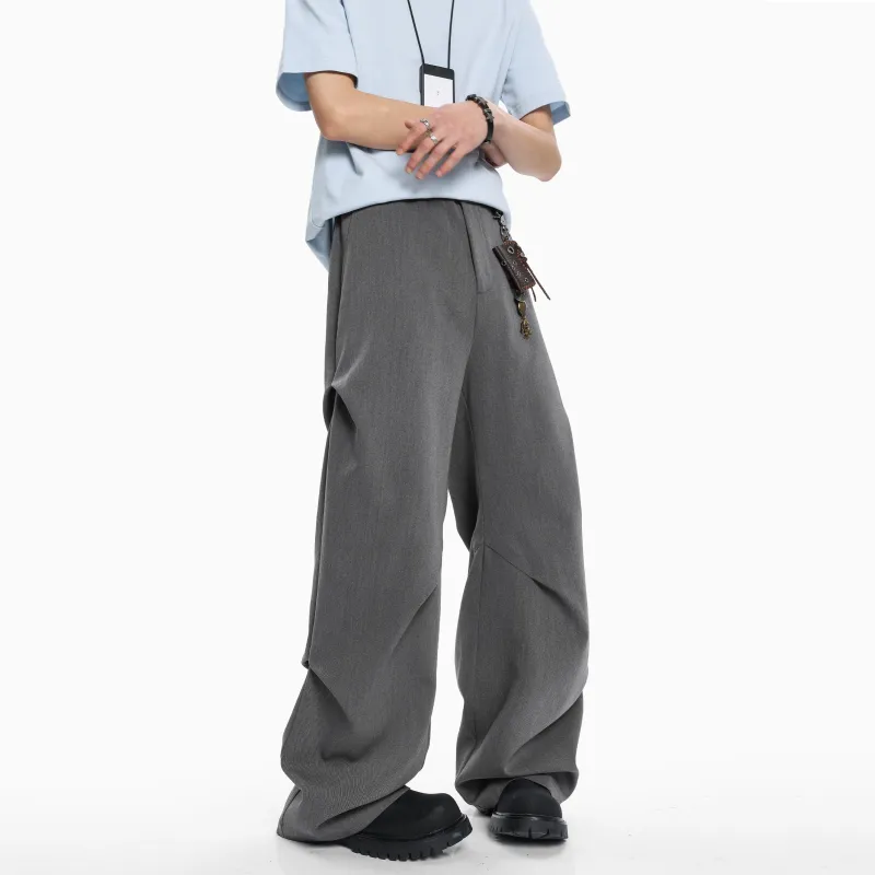 HOKLV Casual Pants Unisex White-11