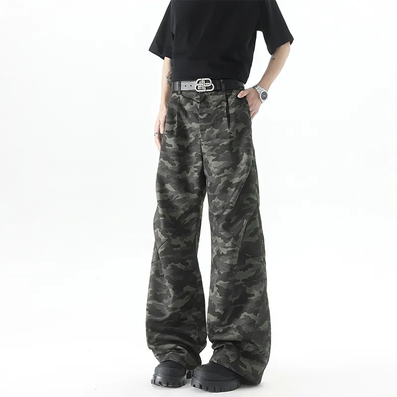 HOKLV Jeans Unisex Camouflage-4