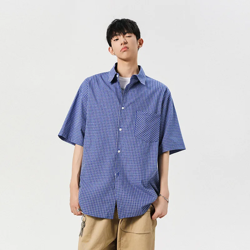 HOKLV Shirts Unisex Colorful Blue-5