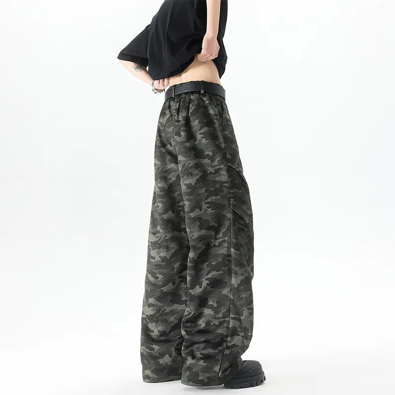 HOKLV Jeans Unisex Camouflage-1