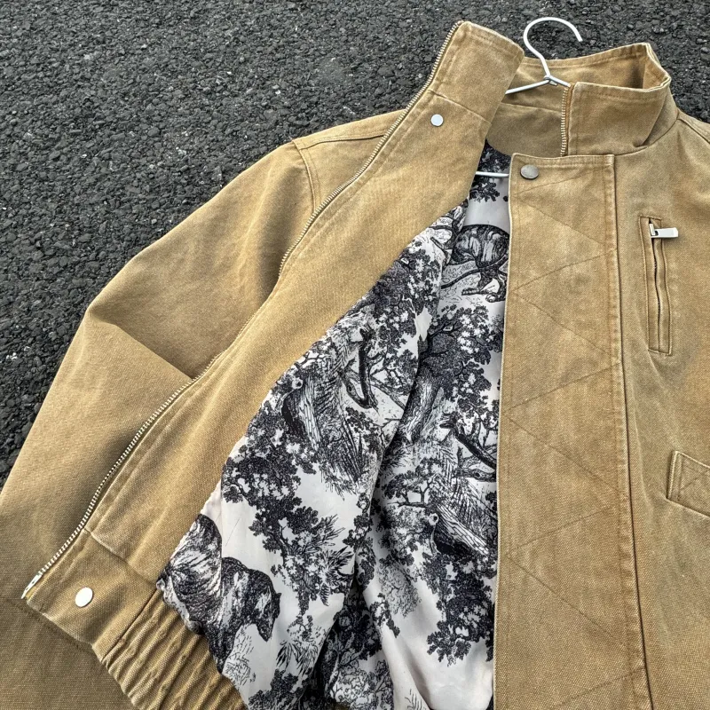 HOKLV Denim Jackets Unisex-2