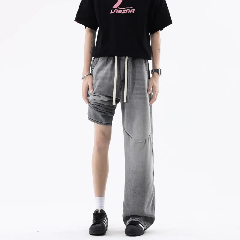 HOKLV Jeans Unisex-11