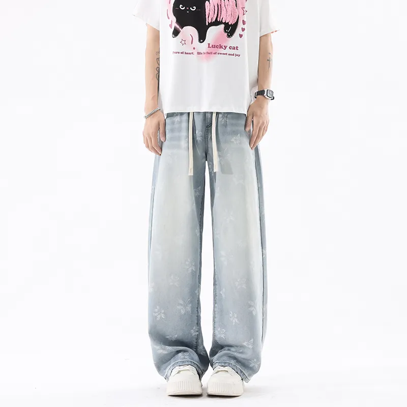 HOKLV Jeans Unisex-9