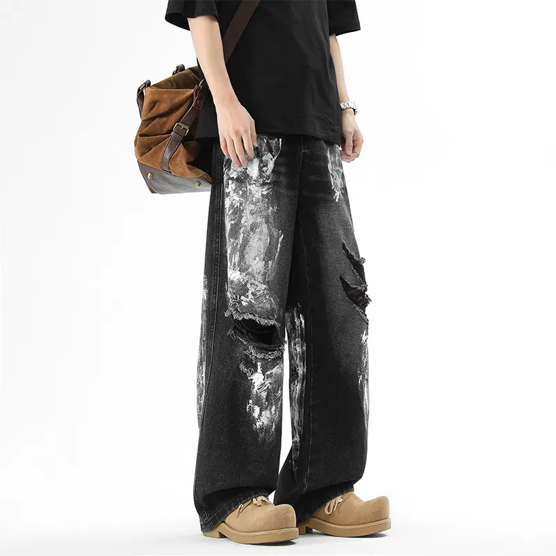HOKLV Jeans Unisex Galaxy Gray-4