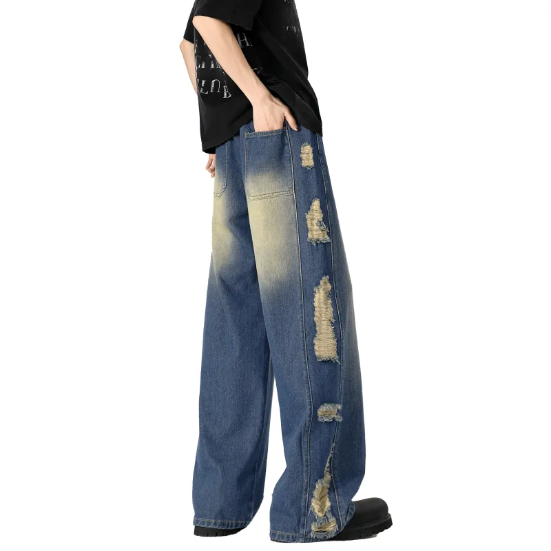 HOKLV Jeans Unisex-1