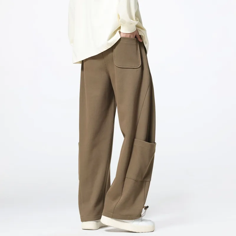 HOKLV Casual Pants Unisex White-4