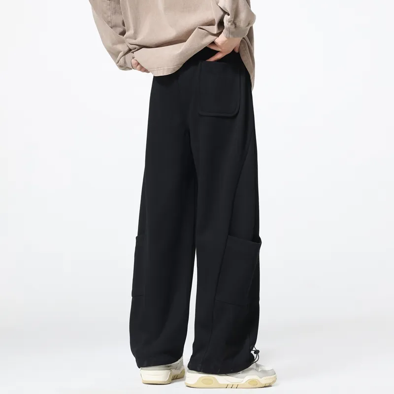 HOKLV Casual Pants Unisex White-19