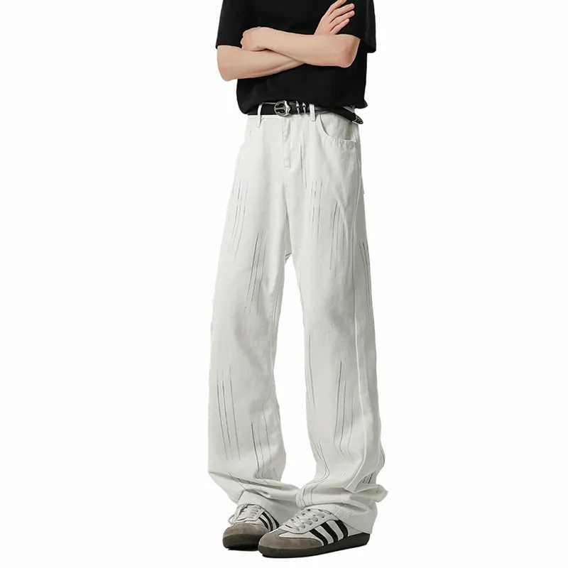 HOKLV Jeans Unisex-3