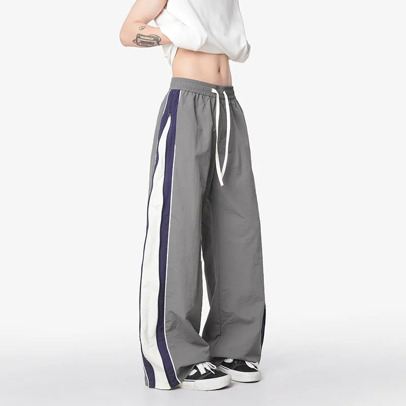 HOKLV Casual Pants Unisex Black-10