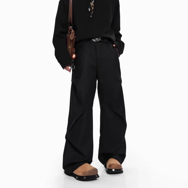 HOKLV Casual Pants Unisex White-4