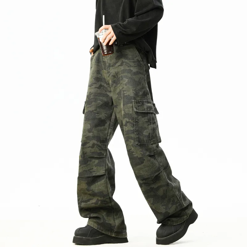 HOKLV Jeans Unisex-2
