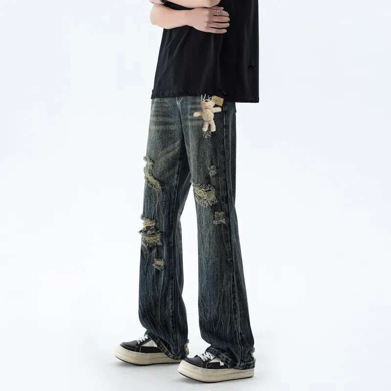 HOKLV Jeans Unisex-10