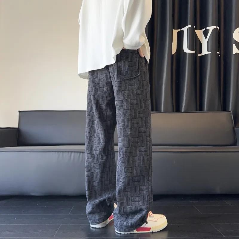 HOKLV Casual Pants Unisex White-11