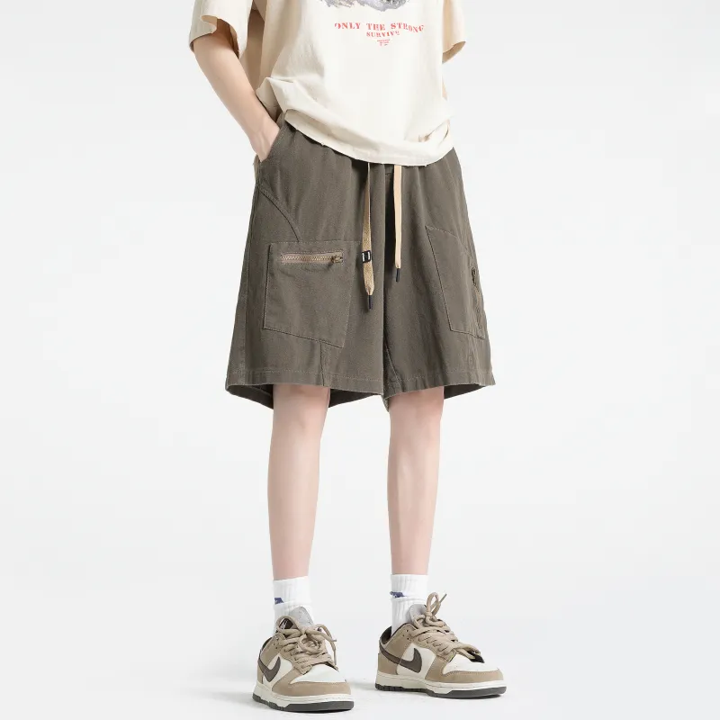 HOKLV Denim Shorts Unisex-5