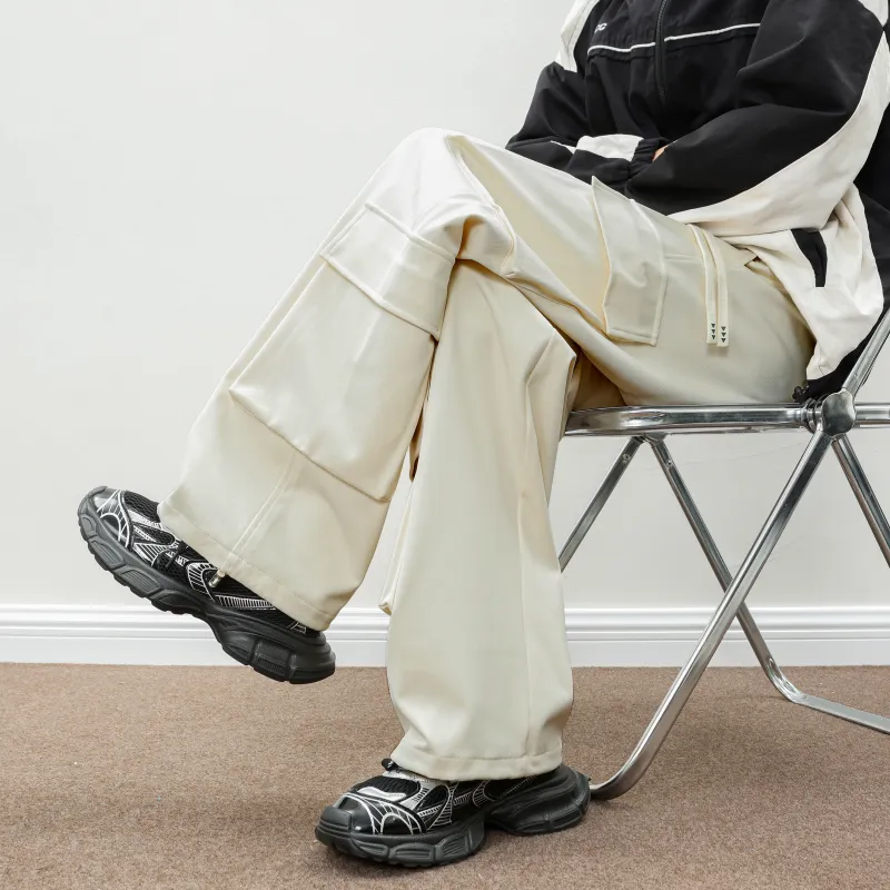 HOKLV Cargo Pants Unisex Dark Brown-15