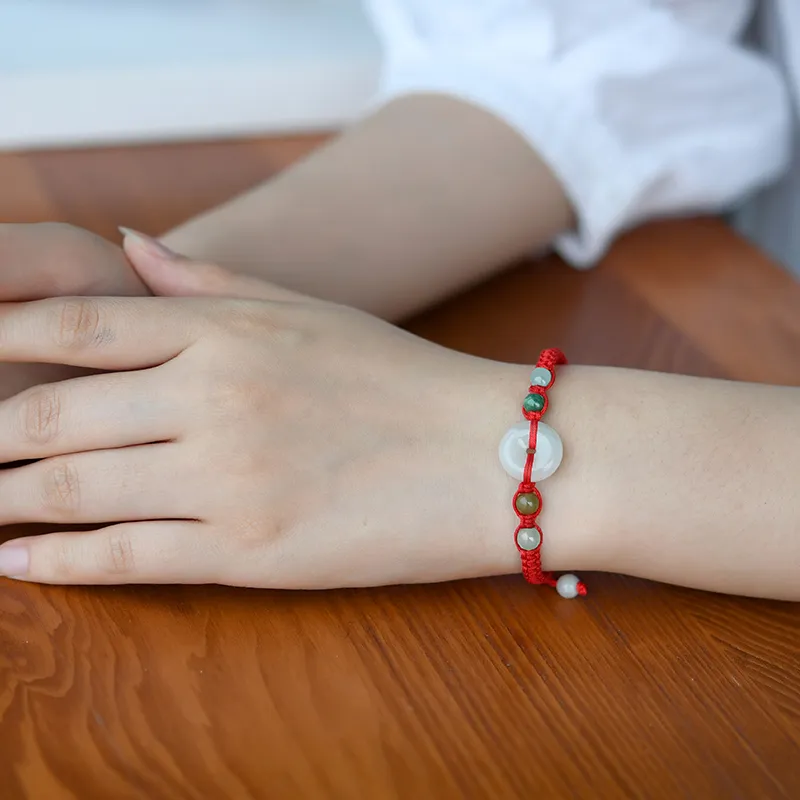 Lingfei Bean Type Jadeite Bracelets Women's-2