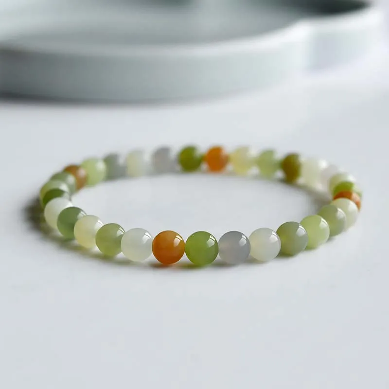 Lingfei Hetian Jade Bracelets Sugar Jade Unisex-1