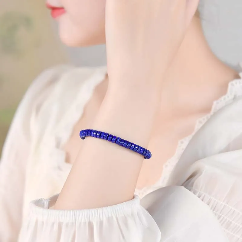 Lingfei Lapis Lazuli Bracelets Unisex-3