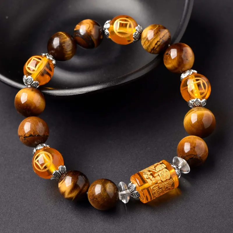 Lingfei Tiger's Eye Stone Bracelets Unisex-2
