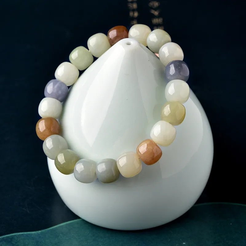 Lingfei Hetian Jade Bracelets Sugar Jade Women's-3