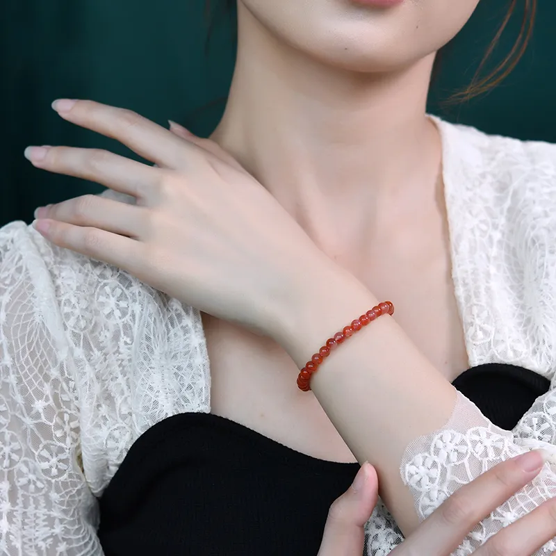 Lingfei South Red Agate Bracelets Women's-9