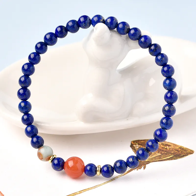 Lingfei Lapis Lazuli Bracelets Women's-3
