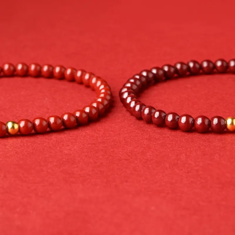 Lingfei Cinnabar Jade Bracelets Women's-9