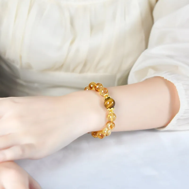 Lingfei Natural Citrine Bracelets Unisex-2