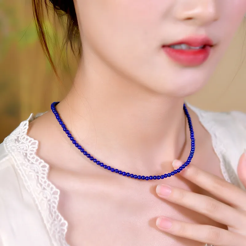 Lingfei Lapis Lazuli Necklaces Unisex-4