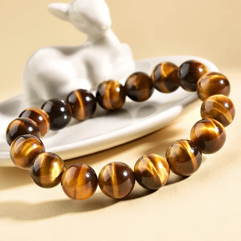 Lingfei Tiger's Eye Stone Bracelets Men's-3
