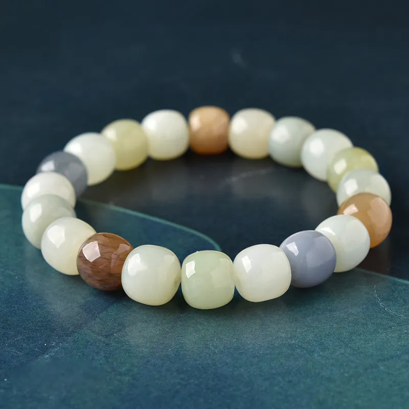 Lingfei Hetian Jade Bracelets Sugar Jade Women's-1