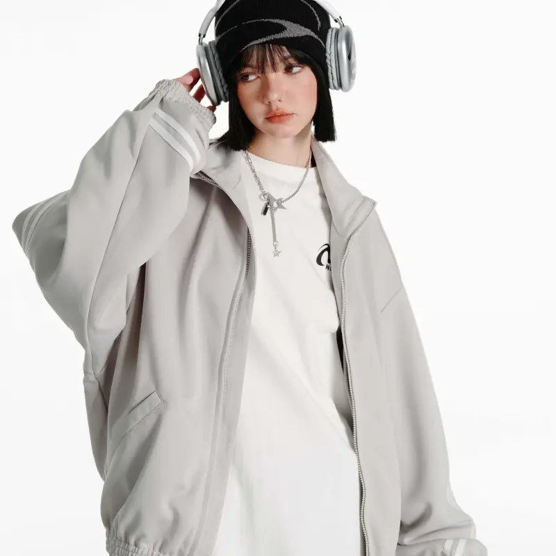 Nerdy Jackets Unisex Light Gray-2