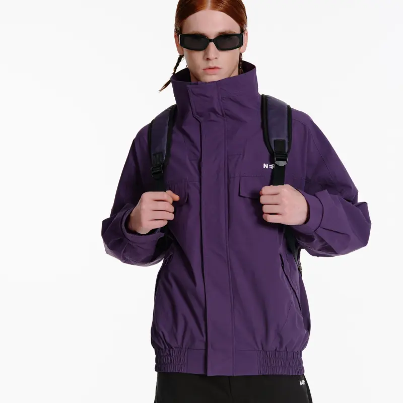 Nerdy Jackets Unisex Dark Purple-2