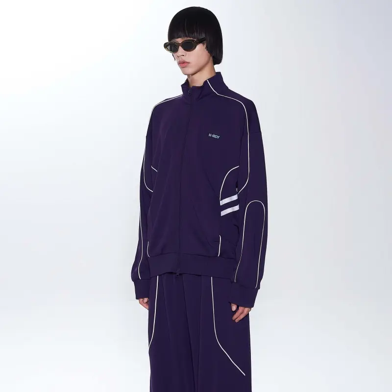 Nerdy Jackets Unisex Dark Purple-2