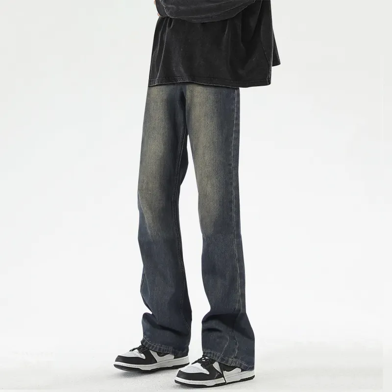 POLAR BEAR Washed Stretch Distressed Jeans Summer Unisex-19