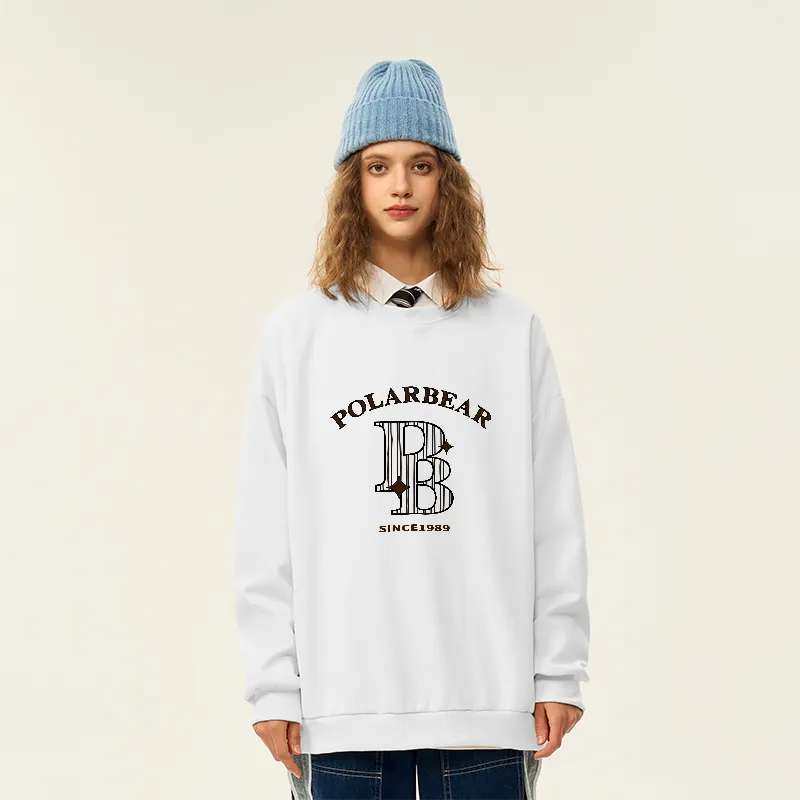 POLAR BEAR Sweatshirt Unisex White-2