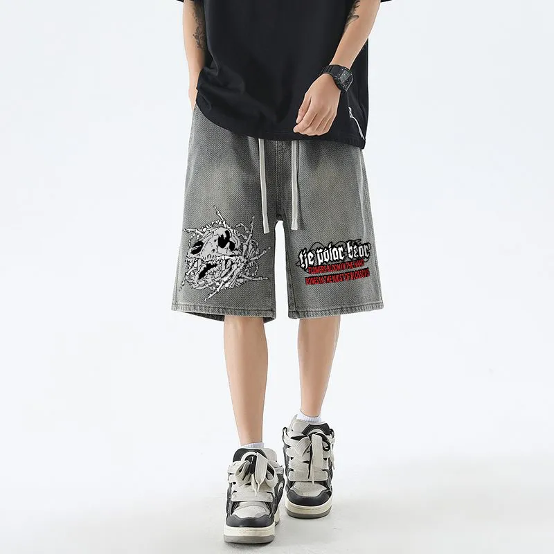 POLAR BEAR Denim Shorts Unisex-5
