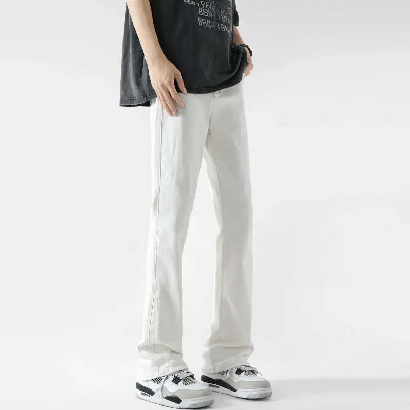 POLAR BEAR Washed Stretch Distressed Jeans Summer Unisex-9