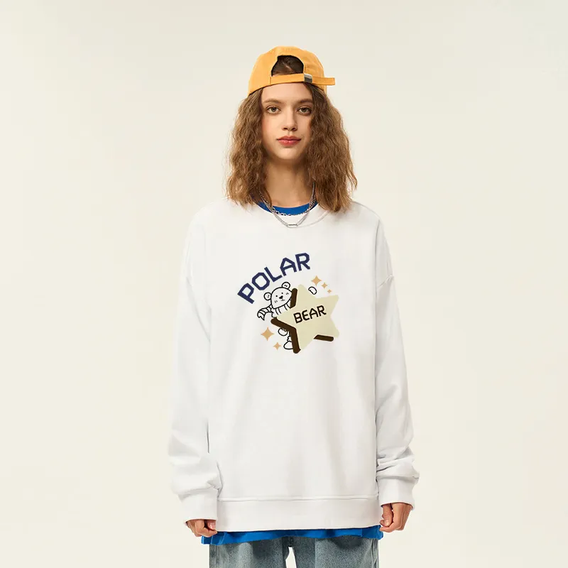 POLAR BEAR Sweatshirt Unisex White-2