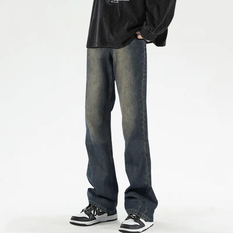 POLAR BEAR Washed Stretch Distressed Jeans Summer Unisex-17