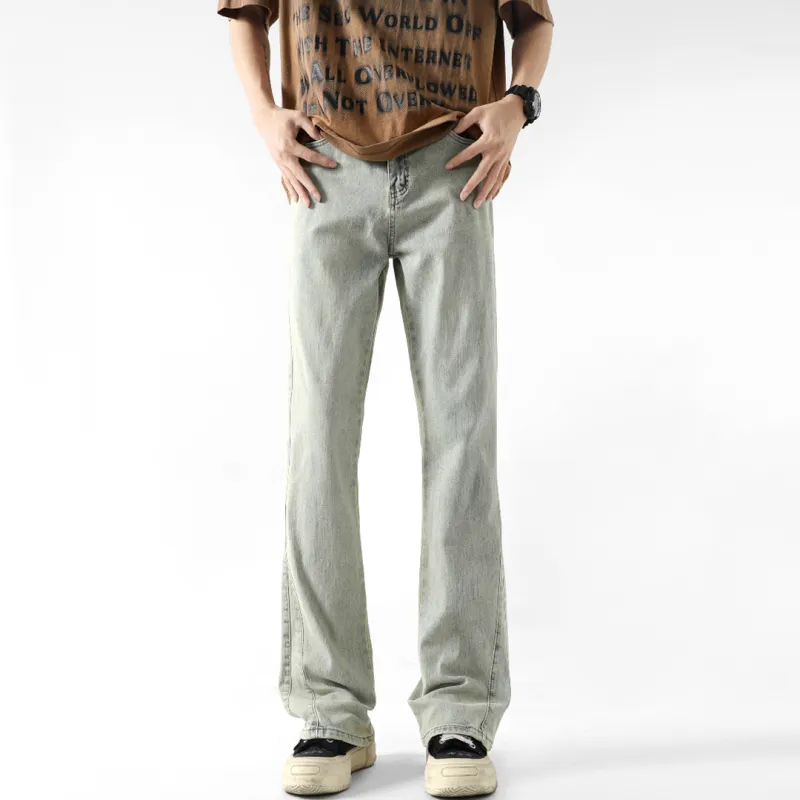 POLAR BEAR Washed Stretch Distressed Jeans Summer Unisex-24