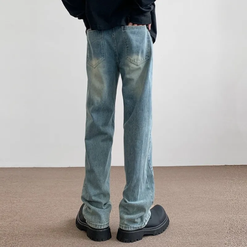 POLAR BEAR Washed Stretch Distressed Jeans Summer Unisex-33