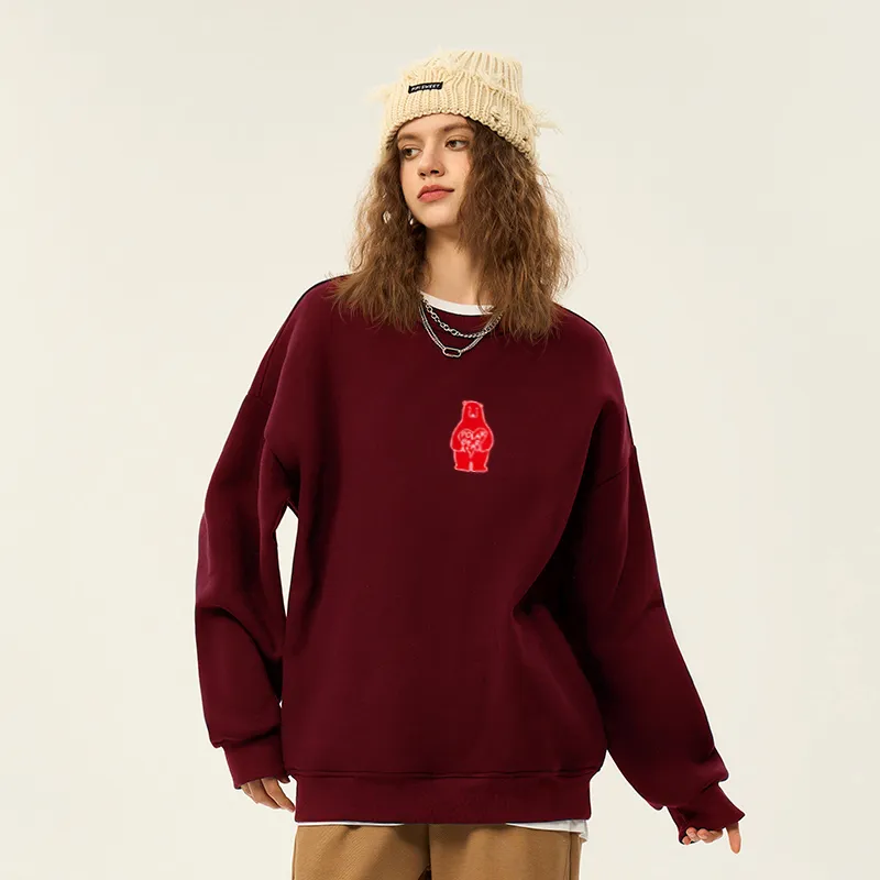 POLAR BEAR Loose Fit Drop Shoulder Sweatshirt Unisex-6