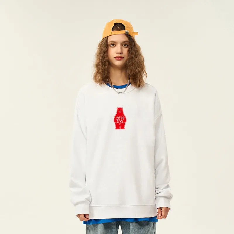 POLAR BEAR Loose Fit Drop Shoulder Sweatshirt Unisex-18