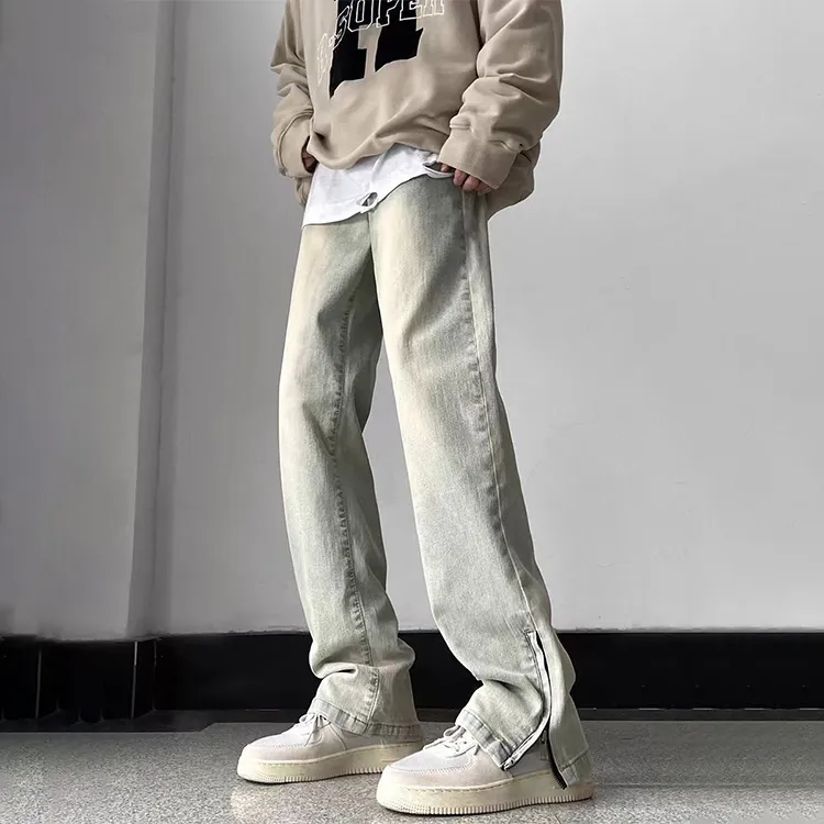 POLAR BEAR Jeans Unisex Yellow Mud-1