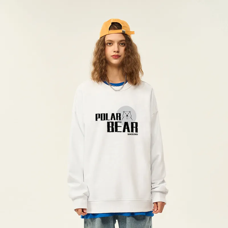 POLAR BEAR Sweatshirt Unisex White-2