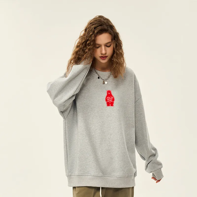 POLAR BEAR Loose Fit Drop Shoulder Sweatshirt Unisex-22